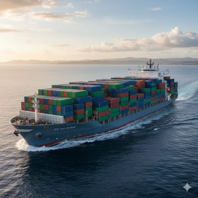 barco con contenerdores